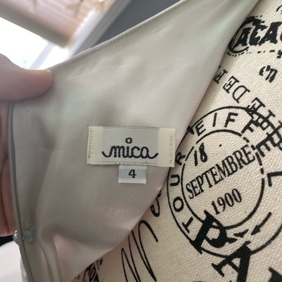 Blue Grey Pencil Dress Good Condition size 4 - Picture 3 of 3